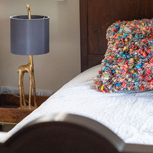 There are two twin bedrooms at Beili Glas Welsh holiday cottage 